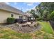 Inviting backyard patio featuring a hot tub, gazebo, and stylish landscaping at 3820 Leela Palace Way, Fort Mill, SC 29708