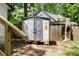 Backyard shot of a shed behind the house at 5444 Datha Ave, Charlotte, NC 28269