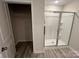 Bathroom with a walk-in closet and a glass door shower at 578 Sparkleberry St, Chester, SC 29706