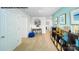 Inviting bonus room featuring stylish decor, shelving, and versatile seating options at 578 Sparkleberry St, Chester, SC 29706