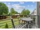 Balcony seating with backyard views of the surrounding area at 614 West End Dr, Charlotte, NC 28208