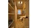 Bathroom with a shower, toilet, decorative accents, and narrow, functional layout at 66 Arlington Se Ave, Concord, NC 28025