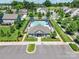 Aerial view of a community pool area with modern facilities at 7711 Kelburn Ln, Charlotte, NC 28273