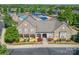 Overhead view of community center with pool and lounge area, a great neighborhood amenity at 7711 Kelburn Ln, Charlotte, NC 28273