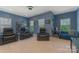 Finished bonus room with comfortable seating and natural light at 11333 Preservation Ln, Charlotte, NC 28278