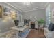 Inviting office with a modern desk and decorative lighting at 11333 Preservation Ln, Charlotte, NC 28278