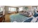 Spacious living room with hardwood floors, neutral walls, a fireplace, and lots of seating at 1154 Doby Ct, Fort Mill, SC 29715