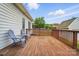 Enjoy the outdoors from this back deck offering ample space for seating and relaxing at 129 Daniel Efird Dr, Mount Holly, NC 28120