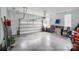 A clean, spacious two-car garage with ample room for parking and storage at 129 Daniel Efird Dr, Mount Holly, NC 28120