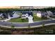 Beautiful aerial view of home showcasing its location and neighborhood amenities and verdant landscaping at 1381 Regions Blvd, Fort Mill, SC 29707