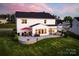 Expansive backyard with a stone patio perfect for outdoor dining and entertaining with lush green lawn at 1381 Regions Blvd, Fort Mill, SC 29707