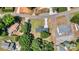 Aerial view of property outline showing home's placement on the landscaped lot at 139 Elysian Dr, Mooresville, NC 28117