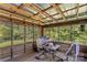 This is the porch of the property that gives you a place to relax, entertain and enjoy the outdoors at 157 E Meadowview Dr, Statesville, NC 28625