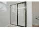 Bathroom with shower featuring a glass enclosure and dark hardware at 1957 Tablerock Dr # 59, York, SC 29745