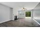 Living room featuring a fireplace and sliding glass doors to the backyard offering an abundance of natural light at 1957 Tablerock Dr # 59, York, SC 29745