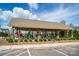 Outdoor pavilion with stone fireplace and picnic tables at 1957 Tablerock Dr # 59, York, SC 29745