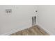 Laundry hookups in this utility room feature wood-look floors at 2322 Joes Lake Rd, Shelby, NC 28152