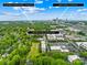 Aerial shot highlighting the convenient location of the property near Central Piedmont Community College and Uptown Charlotte at 2338 Yadkin Ave # D302, Charlotte, NC 28205