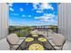 Cozy outdoor patio dining with city views at 2338 Yadkin Ave # D302, Charlotte, NC 28205