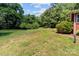 Expansive backyard with mature trees, offering privacy and space at 24501 Canton Rd, Albemarle, NC 28001
