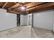 Unfinished basement with exposed ceiling and concrete floor at 24501 Canton Rd, Albemarle, NC 28001