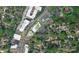 Aerial view showcases the property's proximity to shops and restaurants at 2715 Selwyn Ave # 36, Charlotte, NC 28209