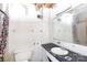 Bathroom showcasing a toilet, sink with vanity, and mirror needing renovation to modernize the space at 3316 Fairhaven Rd, Rock Hill, SC 29732