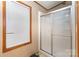 This bathroom has a tiled shower with glass doors at 403 Carpenter Parker Ln, Rock Hill, SC 29730