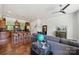 Bright, open living room with a kitchen island, dining area, and comfortable seating at 411 Steel Gardens Blvd, Charlotte, NC 28205