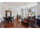 Comfortable living room and dining area with lots of natural light at 411 Steel Gardens Blvd, Charlotte, NC 28205