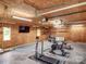 Spacious garage featuring high ceilings and ample storage space, perfect for gym or workspace at 4111 Jenkins Rd, Marshville, NC 28103