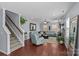 Inviting living room with comfortable seating, fireplace, and stylish decor at 4531 Dalbeth St, Charlotte, NC 28213