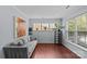 Cozy living room with a comfortable gray couch and ample natural light at 4531 Dalbeth St, Charlotte, NC 28213