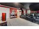 Media room featuring plush seating, surround sound, and a screen at 4619 Glasgow Ct, Gastonia, NC 28056