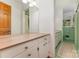 Classic bathroom features a large vanity and tile flooring at 507 Richards Dr, Shelby, NC 28150