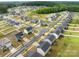 New neighborhood with sidewalks, green spaces, and a pond provides a picturesque community setting at 703 Pointe Andrews Dr, Concord, NC 28025
