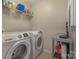 Efficient laundry room featuring modern washer and dryer appliances at 8031 Scarlet Oak Ter, Indian Land, SC 29707