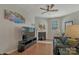 Cozy living room with fireplace, hardwood floors, and comfortable seating at 8031 Scarlet Oak Ter, Indian Land, SC 29707