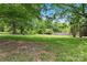 Spacious backyard with lush green grass and mature trees, great for outdoor activities at 804 Gw Broome Rd, Monroe, NC 28112