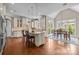 Spacious eat-in kitchen with a center island, stainless appliances, and abundant natural light at 8701 Highgrove St, Charlotte, NC 28277