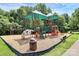 Well-equipped playground with swings, slides, and climbing structures for children at 9157 Snow Hill Ct, Charlotte, NC 28269