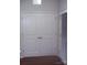 Spacious closet with large double doors and a light above the doorframe at 11530 Galashiels Dr, Huntersville, NC 28078