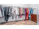 Walk-in closet with plenty of hanging storage at 1244 Tranquil Falls Ln, Matthews, NC 28104