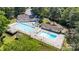 Aerial view of the community pool, offering residents a refreshing escape during warm days at 14027 Springwater Dr, Matthews, NC 28105