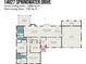 Detailed floor plan showcasing the layout of this 1888 sq ft home with spacious rooms and ample storage at 14027 Springwater Dr, Matthews, NC 28105