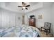 Bedroom featuring trey ceiling and large closet at 2017 White Cedar Ln, Waxhaw, NC 28173