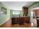 Functional kitchen featuring sleek appliances, ample counter space, and a view into the adjacent dining area at 2017 White Cedar Ln, Waxhaw, NC 28173