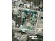 Aerial view of a large property within Cleveland City Limits, partially wooded and partially cleared, showing its proximity to town at 208 E Main St, Cleveland, NC 27013