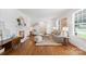 Comfortable living room featuring hardwood floors, a fireplace, and a relaxing atmosphere at 232 Scottridge Dr, Charlotte, NC 28217
