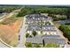 Aerial view of neighborhood townhomes, roads and landscape at 2485 Shanklin Ln, Denver, NC 28037